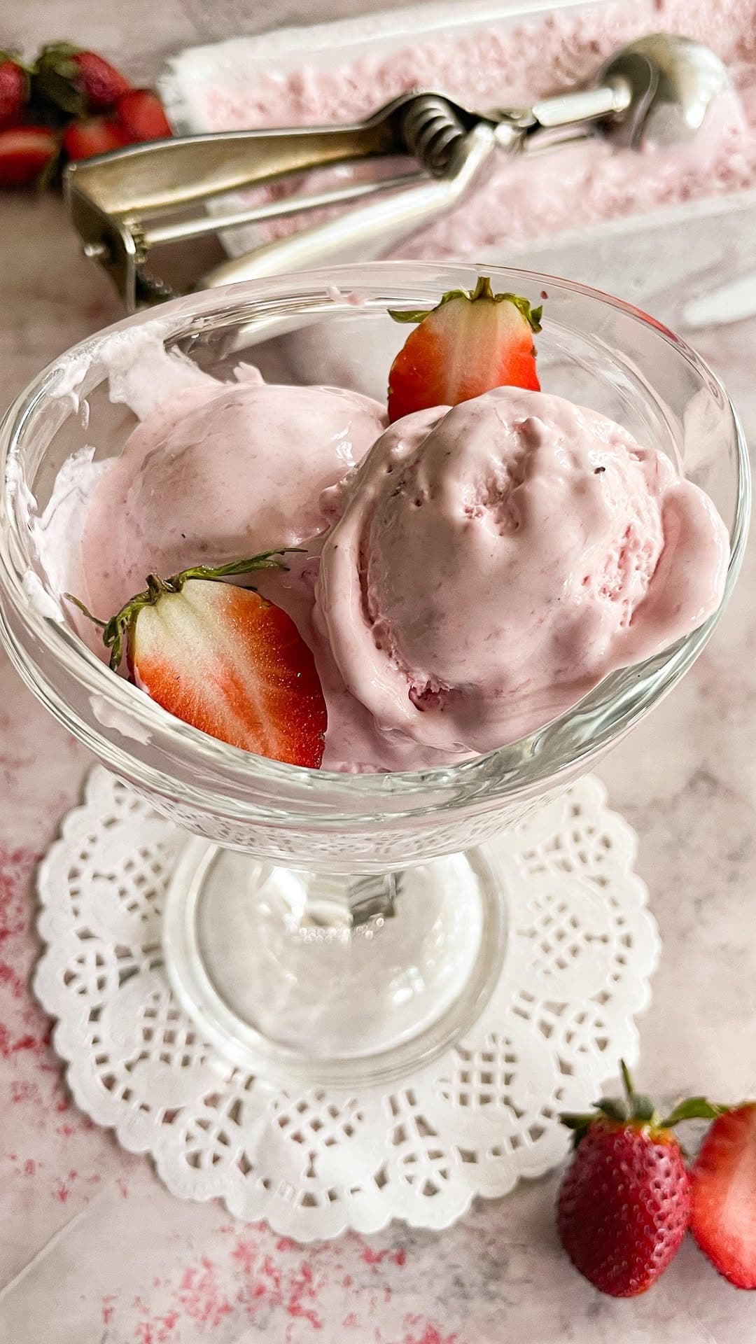 3-Ingredient Strawberry Ice Cream