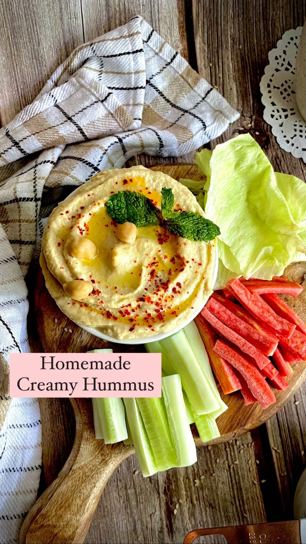 Ive got the perfect ipl2022 snack for you today Homemade hummus with veggies