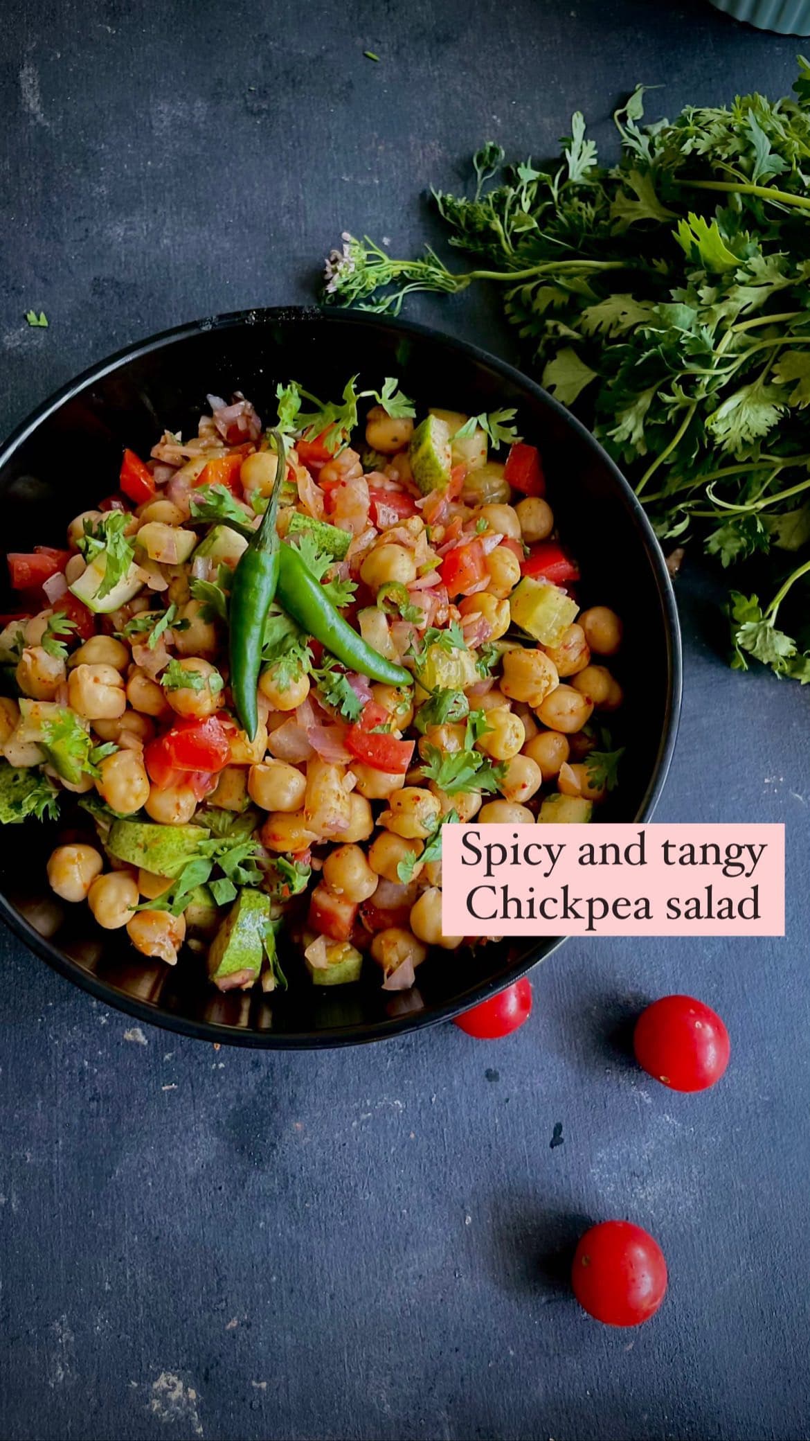Spicy and tangy Chickpeas salad