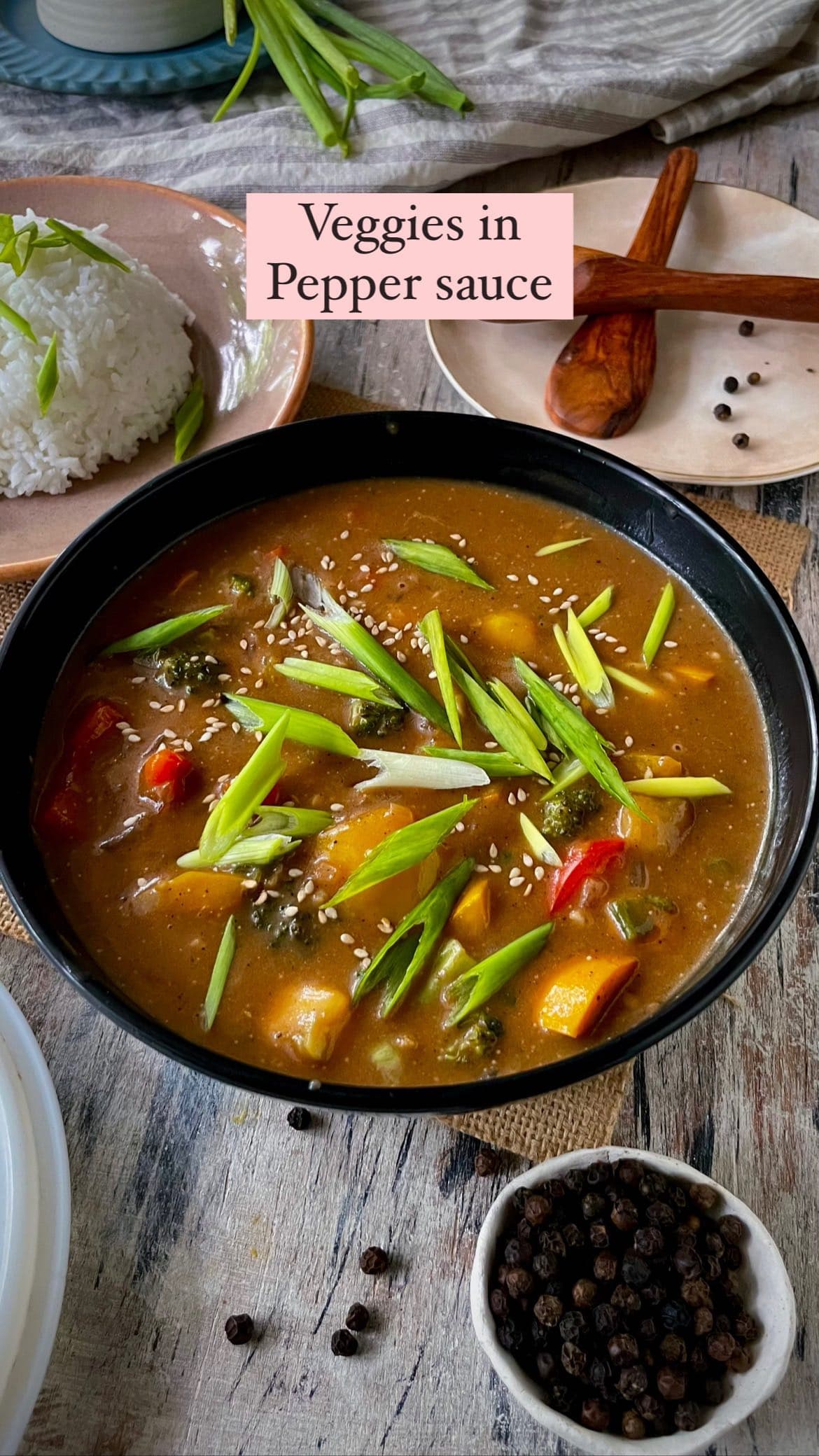 Veggies in Black Pepper sauce