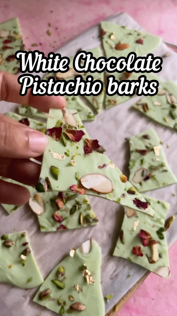 Festive series: EP 4: White Chocolate Pistachios Bark