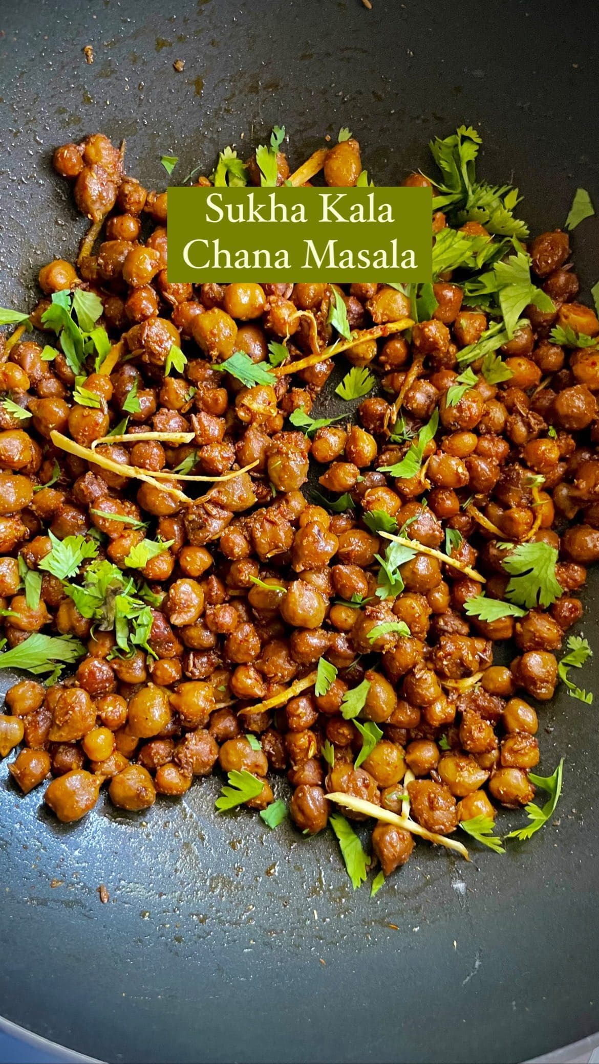 Sukha Kala Chana Masala