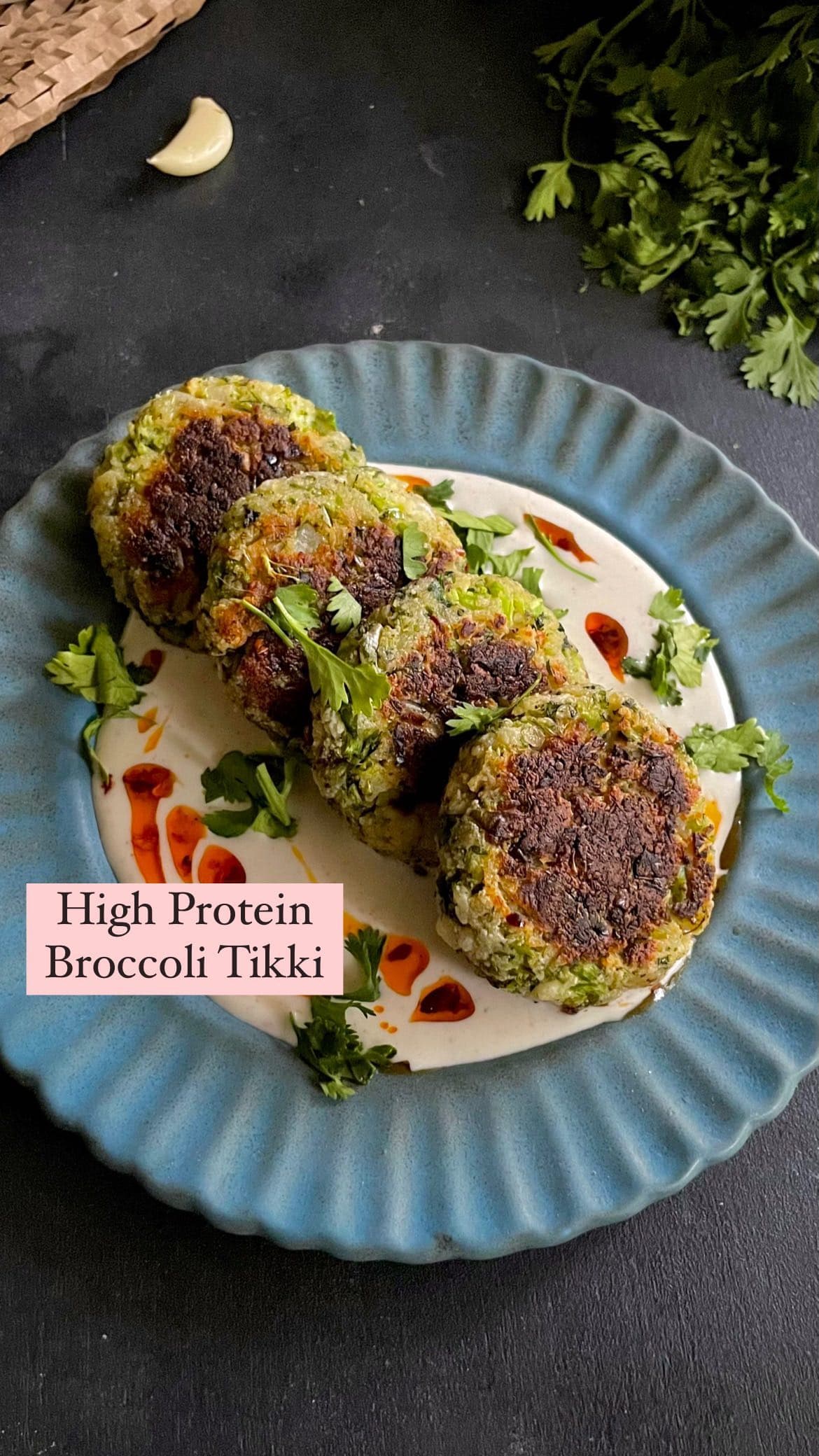 High protein Broccoli tikki