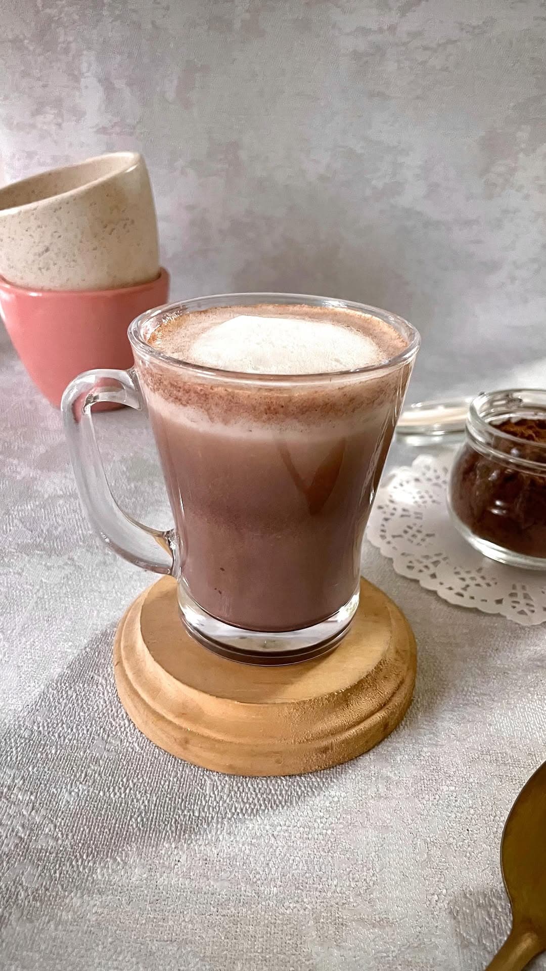 Celebrating WorldChocolateDay with this yummy Hot chocolate using my Instant Hot chocolate mix!