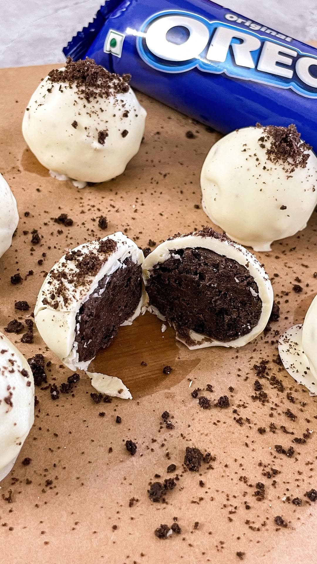 White Chocolate Oreo Truffles