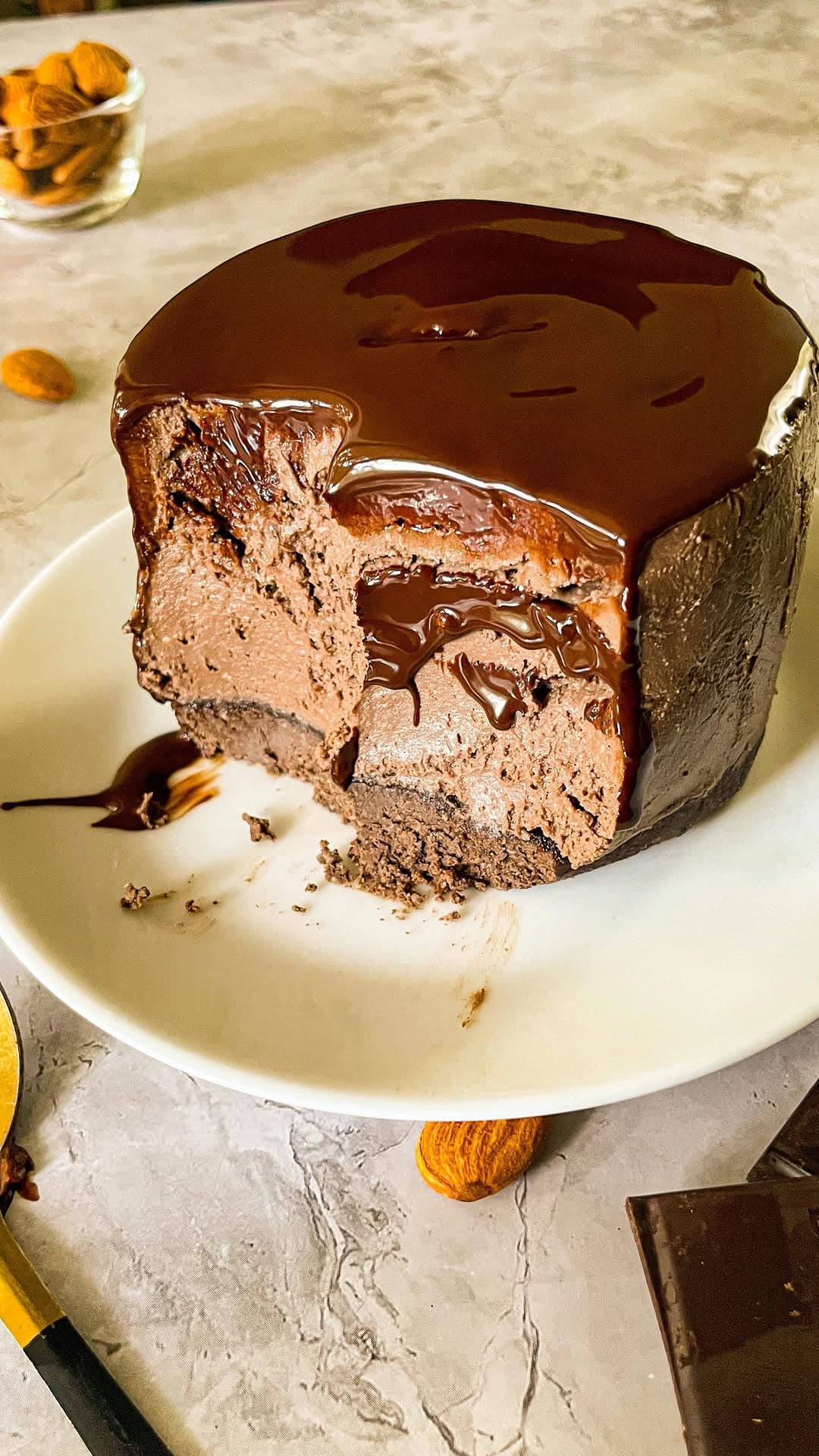 3-Ingredient Chocolate Cheesecake