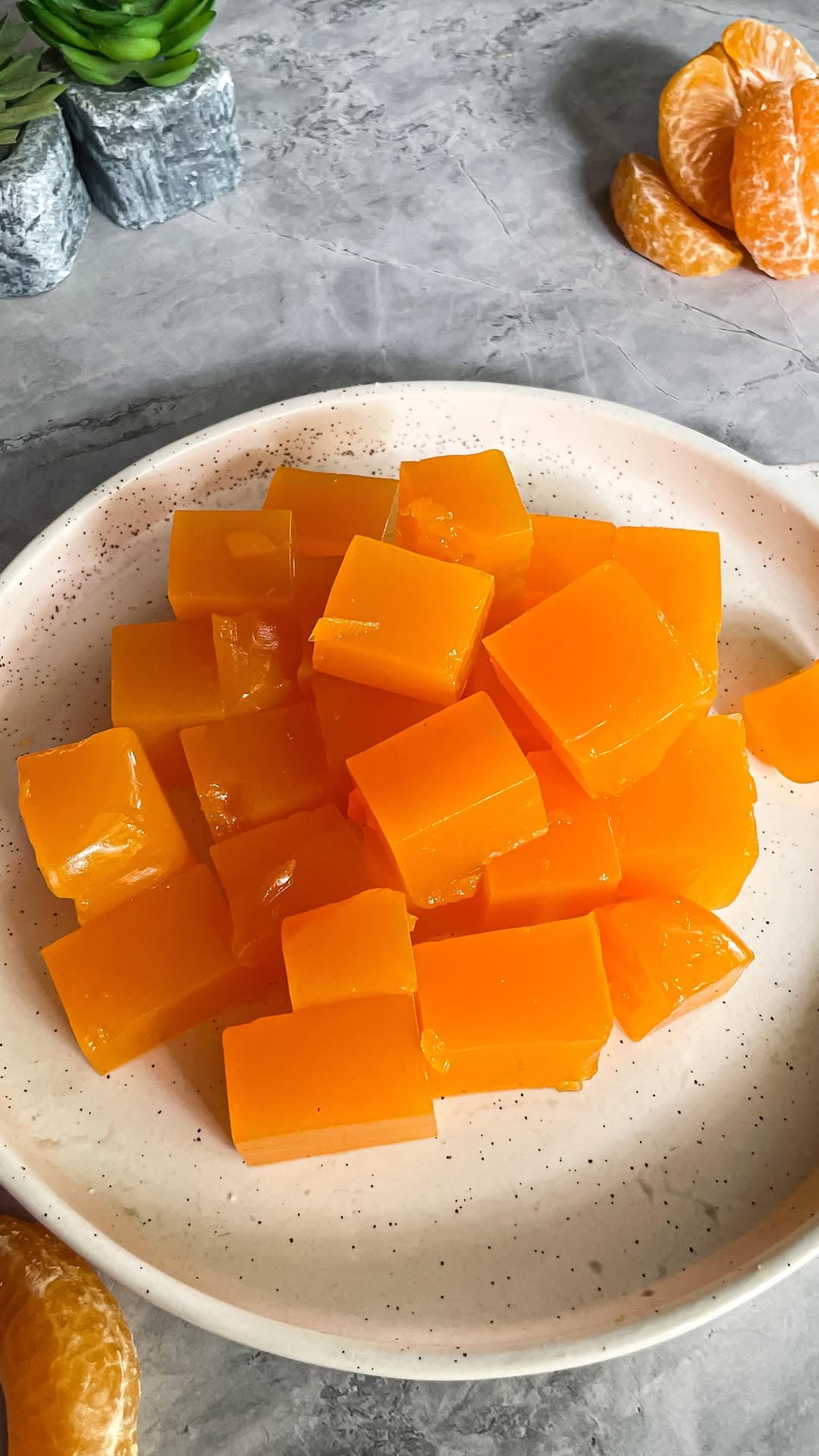 3-Ingredient sugar free Orange jelly