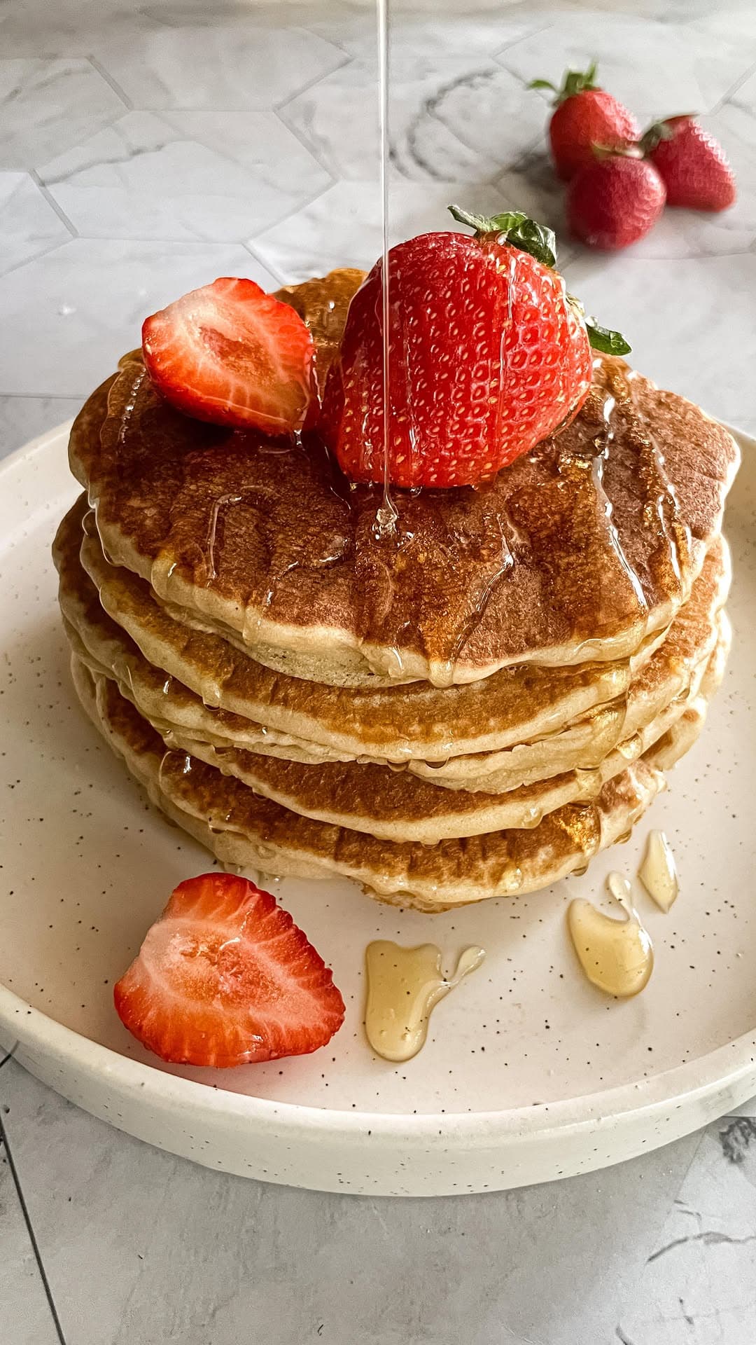 Eggless Whole Wheat Pancakes
